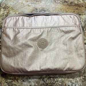 Kipling laptop sleeve - Rose Gold